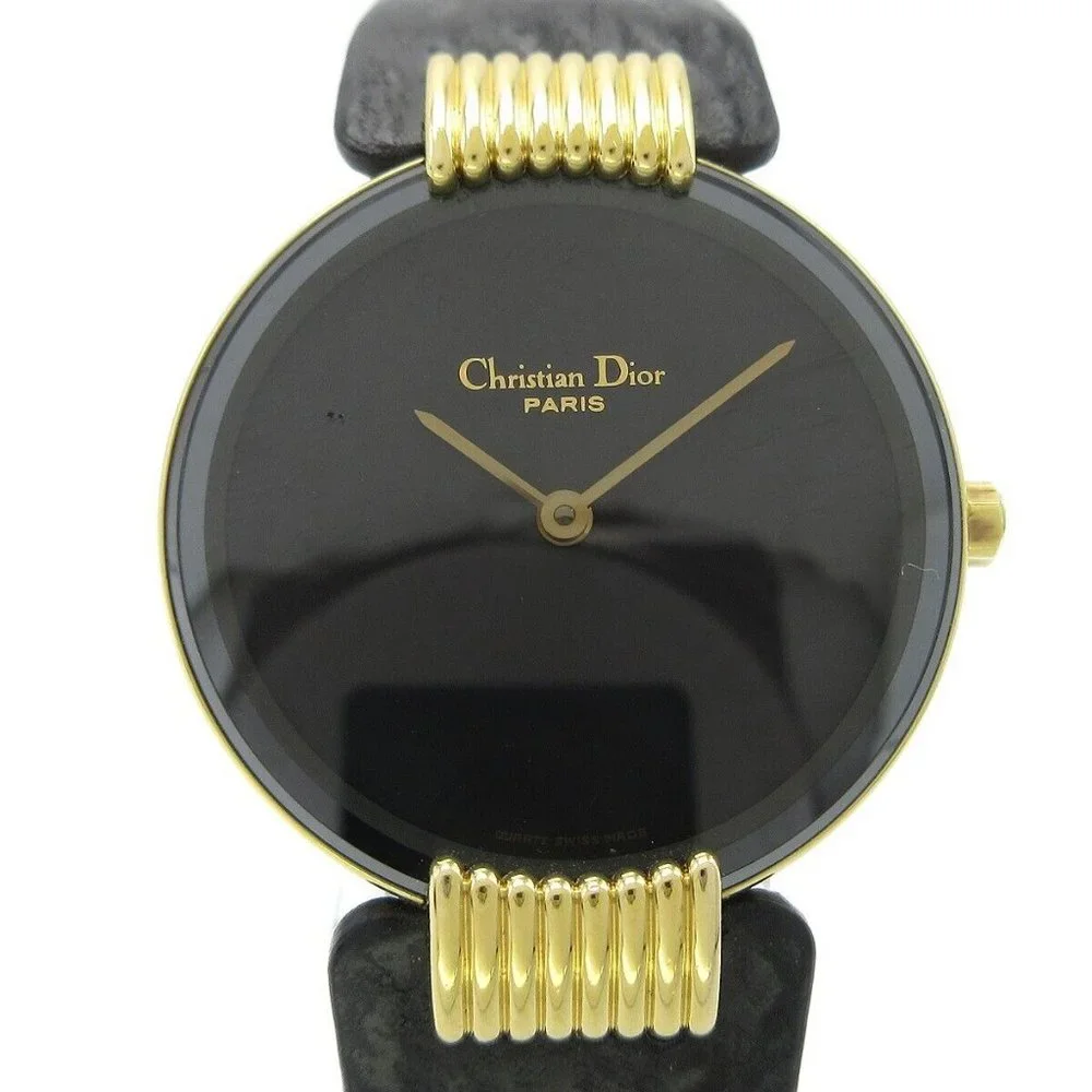 Christian Dior Bagheera Black Moon Quartz Ladies Watch Authentic